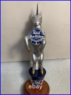 PBR PABST BLUE RIBBON ART SERIES PEPPER THE UNICORN Draft beer tap handle. USA