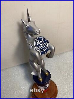 PBR PABST BLUE RIBBON ART SERIES PEPPER THE UNICORN Draft beer tap handle. USA