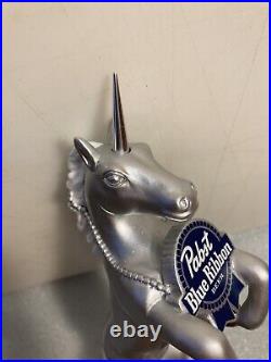 PBR PABST BLUE RIBBON ART SERIES PEPPER THE UNICORN Draft beer tap handle. USA