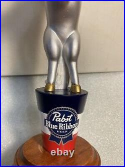PBR PABST BLUE RIBBON ART SERIES PEPPER THE UNICORN Draft beer tap handle. USA