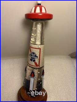 PBR PABST BLUE RIBBON ART UFO BEER EXTRACTION draft beer tap handle. WISCONSIN