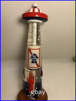 PBR PABST BLUE RIBBON ART UFO BEER EXTRACTION draft beer tap handle. WISCONSIN