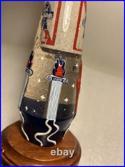PBR PABST BLUE RIBBON ART UFO BEER EXTRACTION draft beer tap handle. WISCONSIN