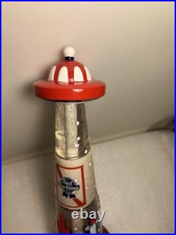 PBR PABST BLUE RIBBON ART UFO BEER EXTRACTION draft beer tap handle. WISCONSIN