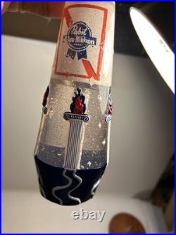 PBR PABST BLUE RIBBON ART UFO BEER EXTRACTION draft beer tap handle. WISCONSIN