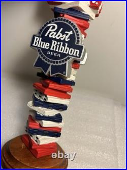 PBR PABST BLUE RIBBON MUSIC 1970's CASSETTE STACK draft beer tap handle. USA