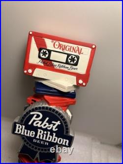 PBR PABST BLUE RIBBON MUSIC 1970's CASSETTE STACK draft beer tap handle. USA