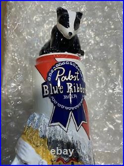 PBR PABST BLUE RIBBON URETHANE MOUNTAIN beer tap handle. New In Box RARE HTF