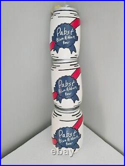 PBR Pabst Blue Ribbon Stacked Puffy Cans 11 Draft Beer Tap Handle Mancave Sign