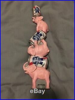 PBR Pink Circus Elephant Rare Pabst Blue Ribbon Draft Beer Keg Bar Tap Handle