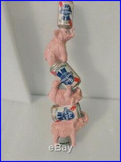 PBR Pink Circus Elephant Rare Pabst Blue Ribbon Draft Beer Keg Bar Tap Handle