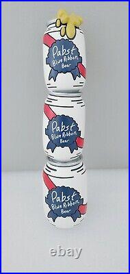 PBR Stacked Puffy Cans Pabst Blue Ribbon 11 Draft Beer Tap Handle