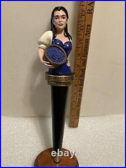 PEARL STREET ST. PEARLIE GIRL draft beer tap handle. BUFFALO, NEW YORK PEARL STREET ST. PEARLIE GIRL draft beer tap handle. BUFFALO, NEW YORK