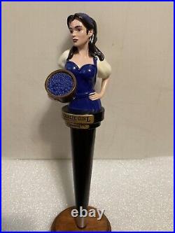 PEARL STREET ST. PEARLIE GIRL draft beer tap handle. BUFFALO, NEW YORK PEARL STREET ST. PEARLIE GIRL draft beer tap handle. BUFFALO, NEW YORK