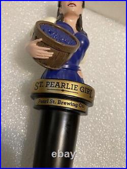 PEARL STREET ST. PEARLIE GIRL draft beer tap handle. BUFFALO, NEW YORK PEARL STREET ST. PEARLIE GIRL draft beer tap handle. BUFFALO, NEW YORK