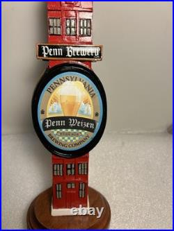 PENN BREWING PENN WEIZEN PENN BREWERY beer tap handle. PENNSYLVANIA