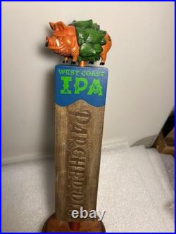 PIG & ANCHOR PARCHED PIG IPA SMOKED PIG IN A HOP BLANKET beer tap handle FLORIDA
