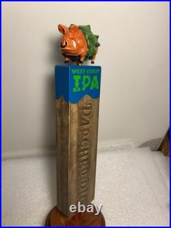 PIG & ANCHOR PARCHED PIG IPA SMOKED PIG IN A HOP BLANKET beer tap handle FLORIDA