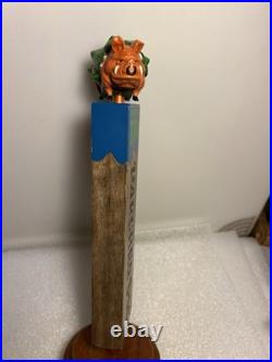 PIG & ANCHOR PARCHED PIG IPA SMOKED PIG IN A HOP BLANKET beer tap handle FLORIDA