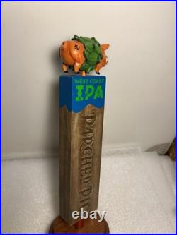 PIG & ANCHOR PARCHED PIG IPA SMOKED PIG IN A HOP BLANKET beer tap handle FLORIDA
