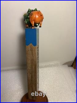 PIG & ANCHOR PARCHED PIG IPA SMOKED PIG IN A HOP BLANKET beer tap handle FLORIDA