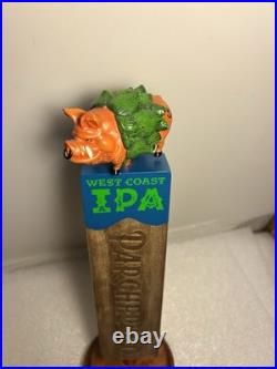 PIG & ANCHOR PARCHED PIG IPA SMOKED PIG IN A HOP BLANKET beer tap handle FLORIDA