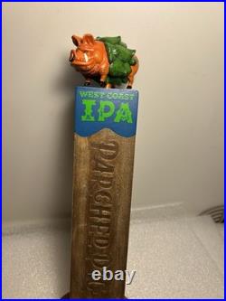 PIG & ANCHOR PARCHED PIG IPA SMOKED PIG IN A HOP BLANKET beer tap handle FLORIDA