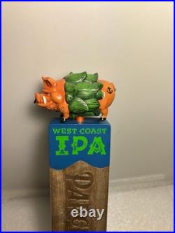 PIG & ANCHOR PARCHED PIG IPA SMOKED PIG IN A HOP BLANKET beer tap handle FLORIDA