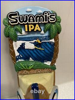 PIZZA PORT SWAMI'S IPA ISLAND STYLE SUMMER BEACH beer tap handle. CALIFORNIA