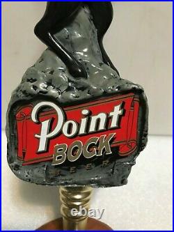 POINT BOCK STEVENS POINT BREWERY beer tap handle. WISCONSIN