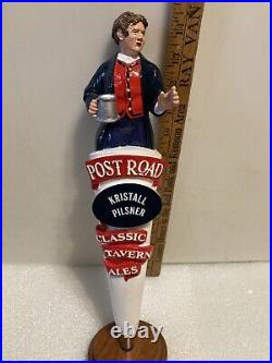 POST ROAD BREWING CLASSIC TAVERN PILSNER draft beer tap handle. MASSACHUSETTS