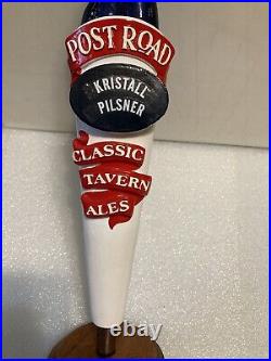 POST ROAD BREWING CLASSIC TAVERN PILSNER draft beer tap handle. MASSACHUSETTS