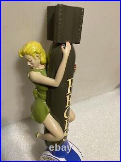PROPS BLONDE BOMBER CHICK ON A BOMB draft beer tap handle. FLORIDA