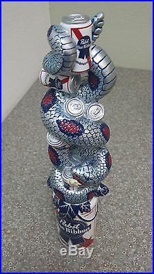 Pabst Blue Ribbon Art Beer Tap Handle NewithIn Box! PBR Snake FREE S/H