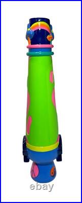 Pabst Blue Ribbon Art Trippy Lava Lamp Draft Beer Tap Handle 11 Tall New FS