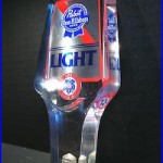 Pabst Blue Ribbon Light Acrylic Beer Tap Handle NOS Vintage PBR Tapper Knob