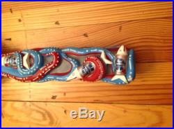 Pabst Blue Ribbon'Octopabst' Octopus withFish In Cans Beer Tap Handle'used