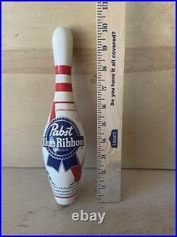 Pabst Blue Ribbon PBR Bowling Pin Craft Beer Tap Handle Bar