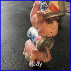Pabst Blue Ribbon PBR Pink Elephants Come Home Beer Tap Knob Handle VTG pbrart