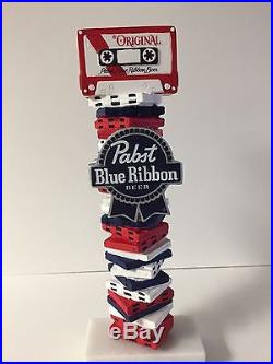 Pabst Blue Ribbon PBR Tap Handle Cassette Tape Boom Box Beer Bar Keg NEW F/S 10