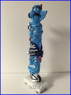 Pabst Blue Ribbon PBR Tap Handle Totem Pole Art Series Beer Bar Keg NEW & FS 12