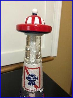 Pabst Blue Ribbon Pbr Ufo Alien Abduction Tap Handle Man Cave Beer Art Series