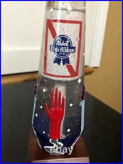 Pabst Blue Ribbon Pbr Ufo Alien Abduction Tap Handle Man Cave Beer Art Series