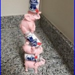 Pabst Blue Ribbon Pink Elephant Beer Tap Handle