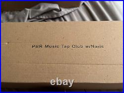 Pabst blue ribbon music tap club with nails beer tap handle new in box. 10in