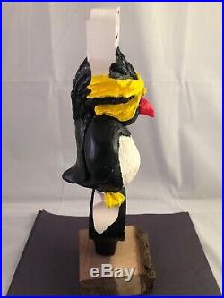 Pacific Western Brewing Company Beer Tap Handle Rare Figural Penguin Tap Handle