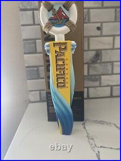 Pacifico Rob Machado Surfing Beer Tap Handle 13 Inches Tall Rare New In Box HTF