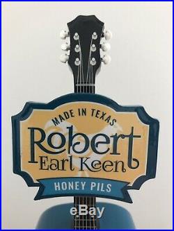 Pedernales Robert Earl Keen Honey Pils Guitar REK Rare Beer Tap Handle