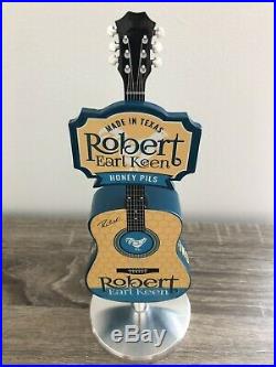 Pedernales Robert Earl Keen Honey Pils Guitar Rock N Roll Rare Beer Tap Handle