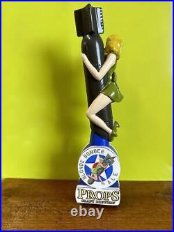 Props Brewing Blonde Bomb BEER Tap Handle FORT WALTON Brewery Military Bomber